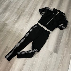 Michael Kors Logo Tape Zip Up Hoodie and pants, S